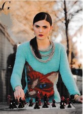 Knitting Pattern copy Ladies Designer cat mohair sweater DK 34-50" bust 471J