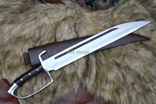 D-Guard Handle Seax knife-knives-Handmade seax-hunting,tactical,Survival knife - Picture 8 of 11