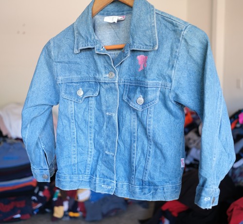 Vintage Jerry Leigh Barbie Denim Jacket Women's Size Large Made In USA 90's - Picture 4 of 15