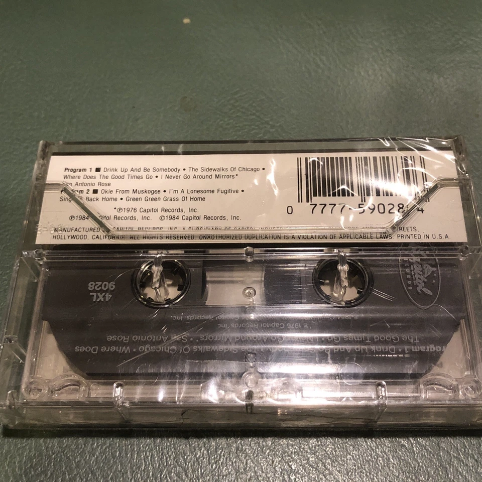 MERLE HAGGARD "Sing Me Back Home"  1984 Cassette  Capitol 4XL-9028 - Image 2 of 3