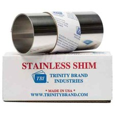 Type 302 Stainless Steel Shim Stock Roll 50" x 6" x 0.012" Thick, Made in USA