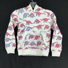 Sovereign Code Boys Long Sleeve Kangaroo Pockets White Pullover Hoodie Size 7