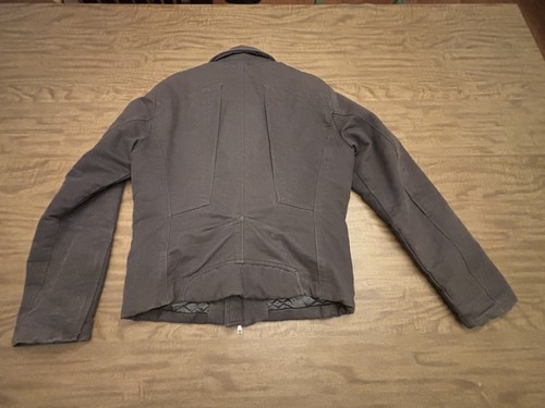 J Lindeberg Jacket Brown Canvas Cotton European Motorcycle Style Jacket Sz MED - Picture 17 of 23