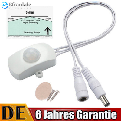 DC 5 24 V Mini PIR Motion Sensor Switch Sensor für Heimwerker LED Beleuchtung