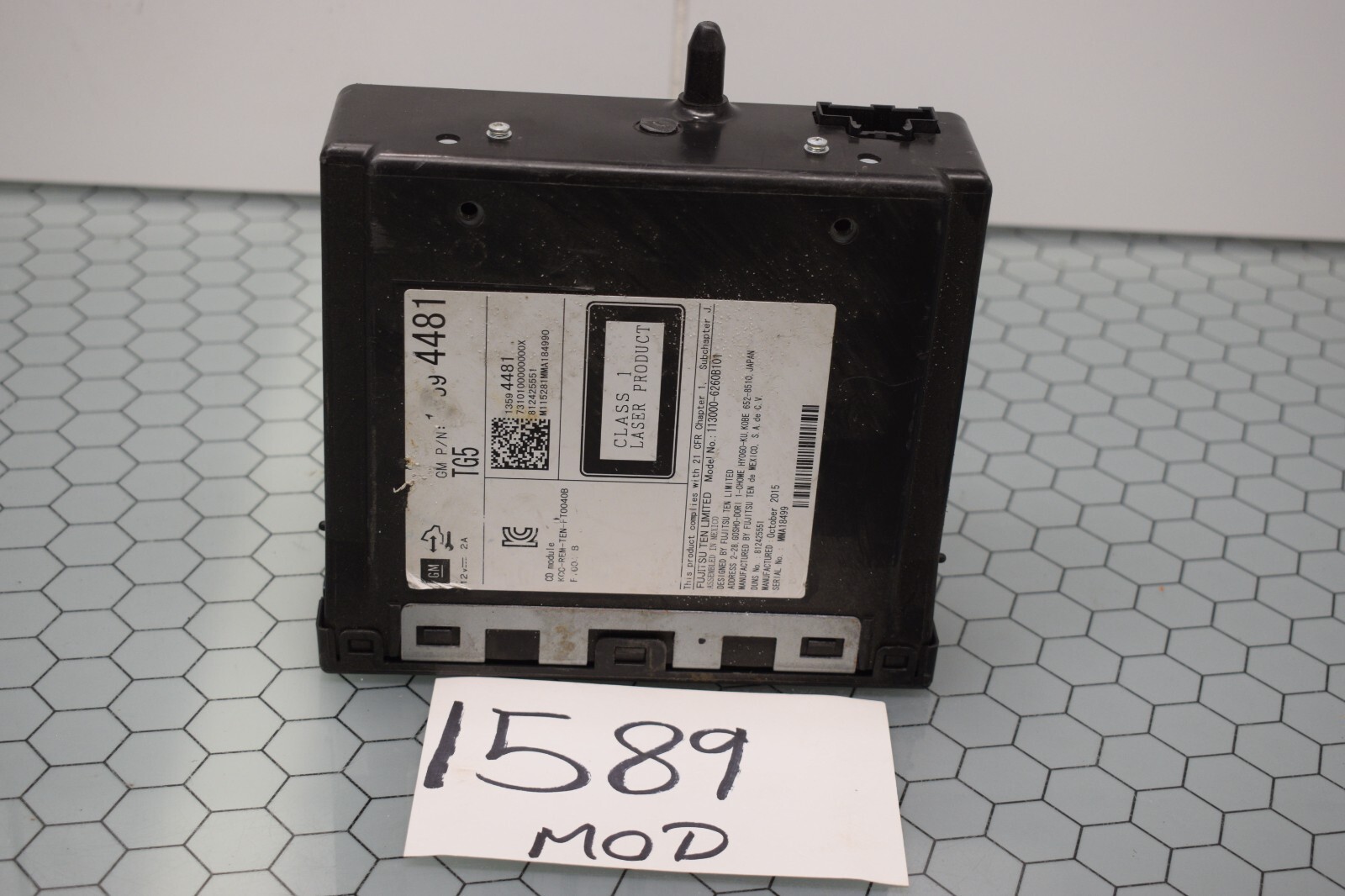15 2015 Buick Lacrosse AM FM CD Player Radio Receiver Control Module #1589-MOD