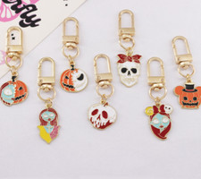 lot 20pcs anime cartoon Halloween mix Keychain Key Chain Girl boy Keyring gift