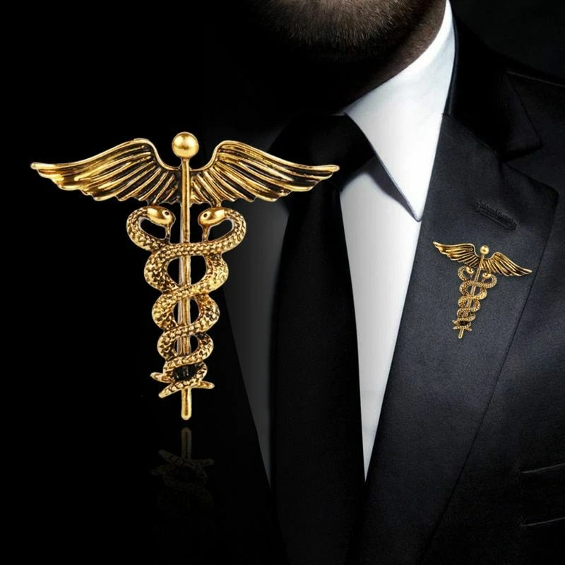 Caduceus brooch deals