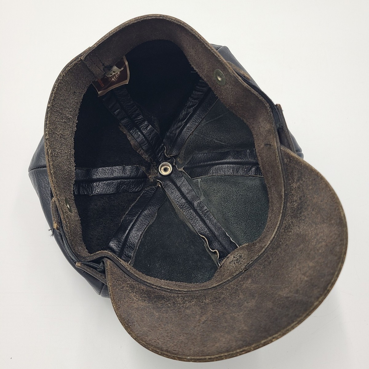 1970s Vintage Harley-Davidson leather biker cap – authentic and rare. Vintage RARE 70 main image 2