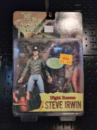New N2 Toys The Crocodile Hunter Steve Irwin Talking Action Figure Night Rescue