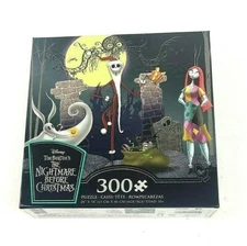 Ceaco The Nightmare Before Christmas Zero, Santa Jack, Sally 300 Piece