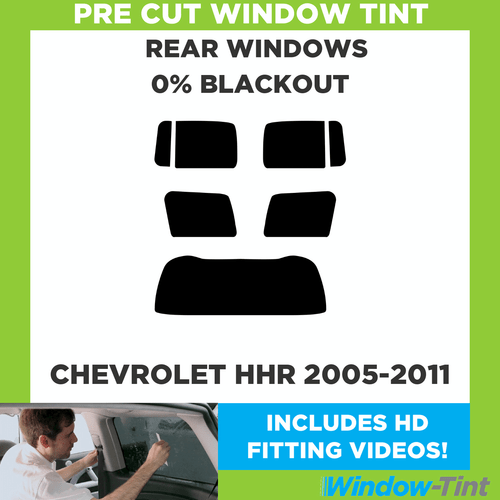 Für Chevrolet HHR 2005-2011 Vorgeschnittene Scheibentönung Hinten 0% Verdunkelungsfolie - Bild 1 von 10
