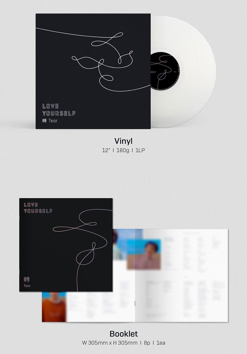 BTS - LOVE YOURSELF 轉 'Tear' (LP)Bangtan Boys Bulletproof K-pop