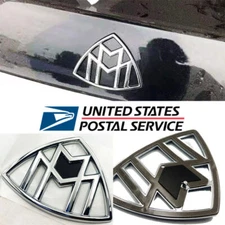 Bright Silver For Mercedes-Benz Maybach Trunk Emblem Rear Badge Standing W222