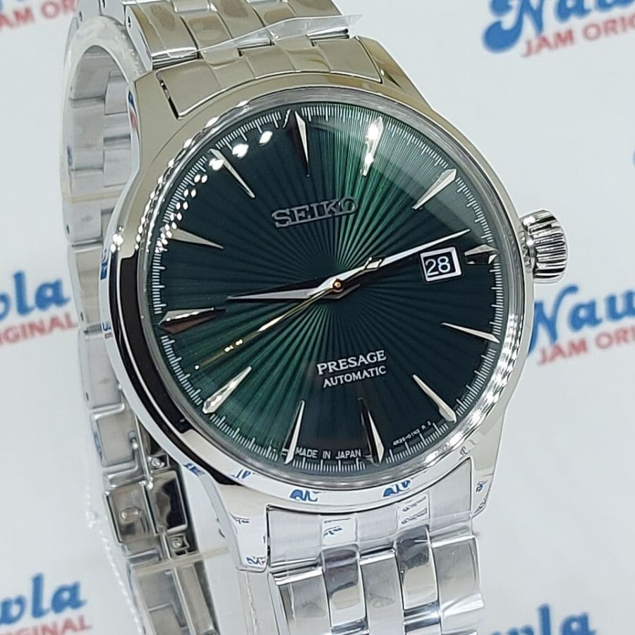 Brand New Seiko SRPE15J1 Green Dial Cocktail Mockingbird Automatic