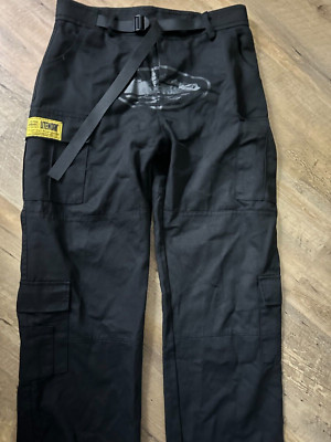 Cargohose Corteiz Guerillaz dreifach schwarz