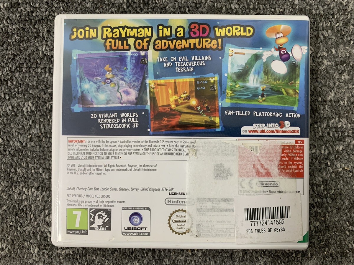 Rayman 3D Nintendo 3DS Complet 100% Véritable GB