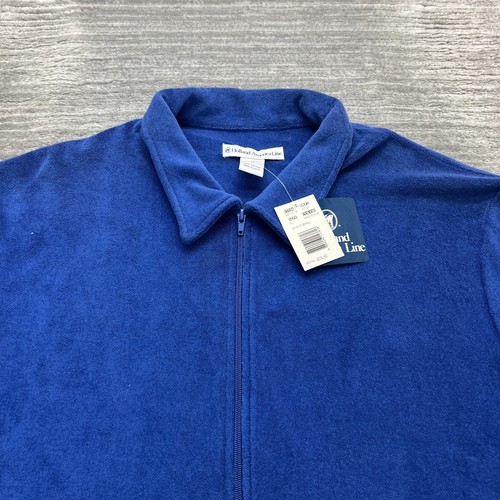Holland America Line Jacket Size XL Womens Short Sleeve Full Zip Blue NWT - Picture 2 of 8