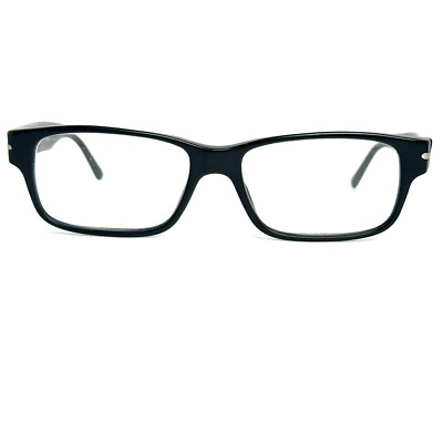 Prada VPR 22R 1BO-1O1 Eyeglasses Used Frames Black Rectangular 54-16-145 H17789