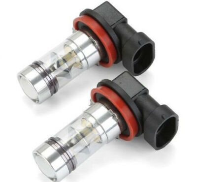 2x H11 LED Fog/Driving Light Bulbs H8 H16 Fog Light White 6000K High Power BULBS
