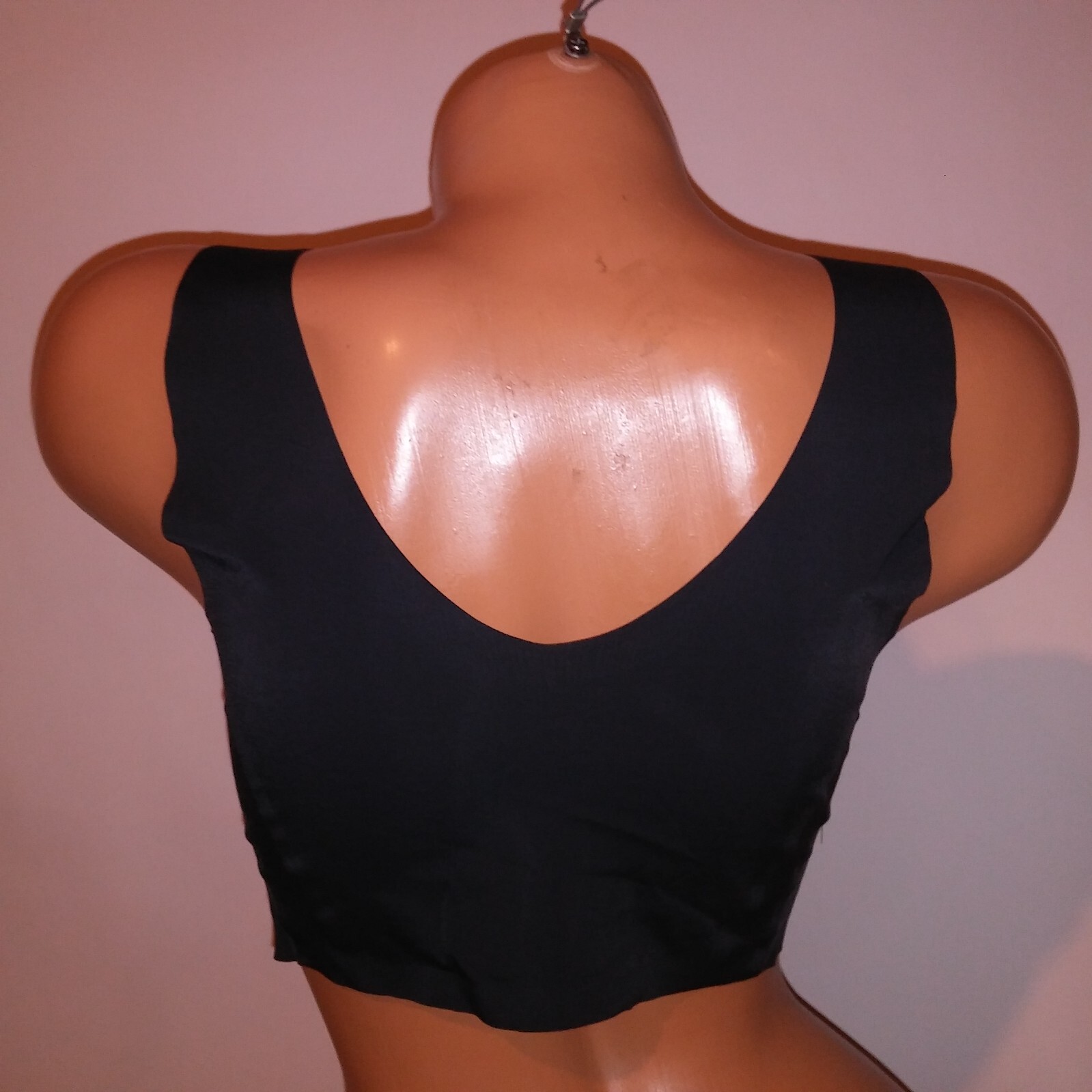 Bali Bra Large Black Solid Pullover Seamless Ligh… - image 4