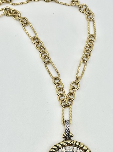 Kirks Folly Gold Tone Goddess Seaview Moon Enhancer Pendant Necklace - Picture 5 of 7