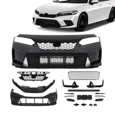 Fits 2022 2023 2024+ Honda Civic Sedan Type R Style Front Bumper Cover Complete