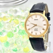 Excellent / Battery SEIKO Seiko Dolce Dolce Men Watch Gold Roman 8N41-7030...