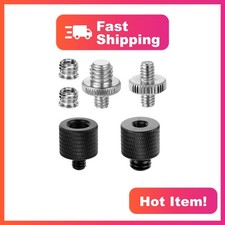 Tripod Screw Adapter 6 Pcs 1/4 to 3/8 and 3/8 to 1/4 Male Female Converter