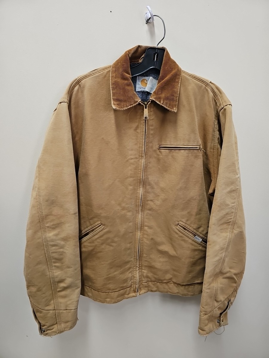 Vintage 80s Detroit Carhartt Jacket Size L/XL Blanket Lined Faded
