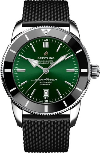 Breitling Superocean Heritage B20 Black Rubber Strap 46mm Men's Watch AB2020