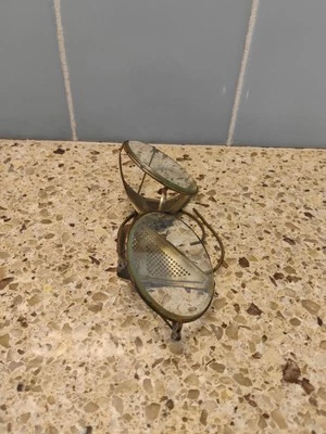 Gafas de seguridad Wilson Steam Punk raras de conducción de aviadores años 20 envío gratuito - Imagen 1 de 4