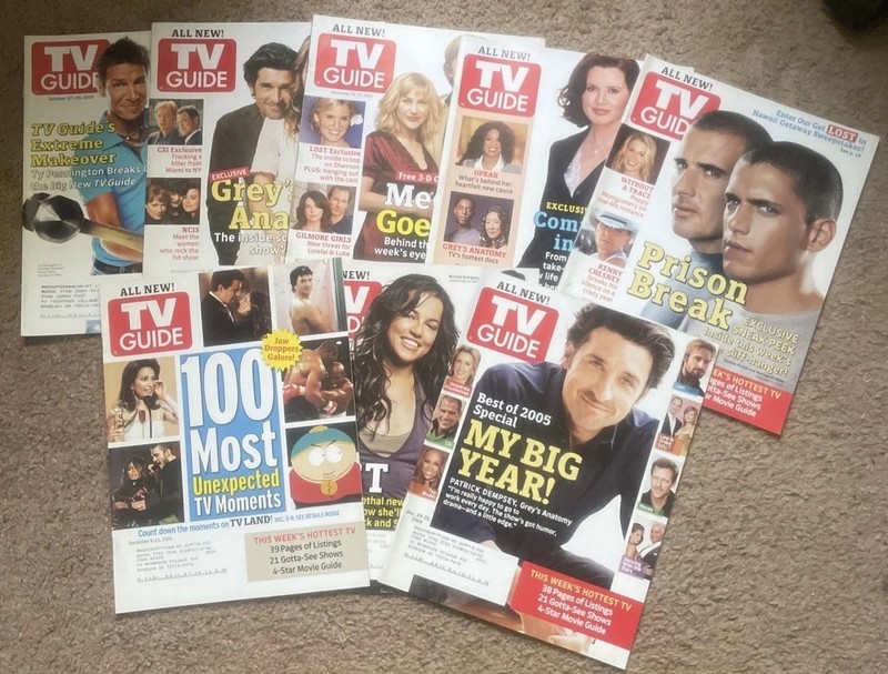 TV Guide Magazine Lot of 8 Issues 2005 Like New Condition