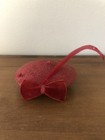 Vintage Women’s Fascinator Original By Desi red feather bows