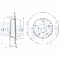 2X Delphi Bremsscheibe BG3671 FüR A6 4B5 4B2 Audi Allroad C5 4B4 Avant 4B6 4BH