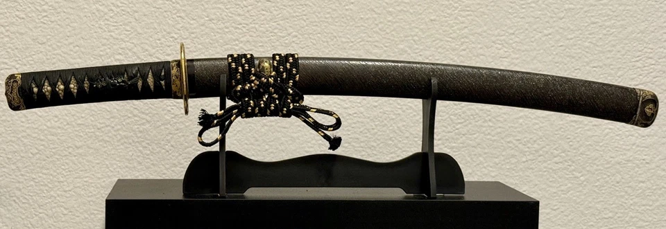 Wakizashi Koshirae 19th C Kyo-Kenjo Tsuba Золотой Дракон Феникс Кирин Эдо Нихонто - Изображение 2 из 4