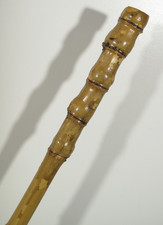 VTG Light Brown Bamboo Wood Classic Walking Stick 35 in Long