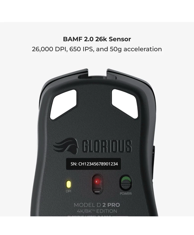 GLORIOUS MODEL D 2 PRO 4K/8kHz Edition Ultra lightweight 62g High durability - Image 4 of 4