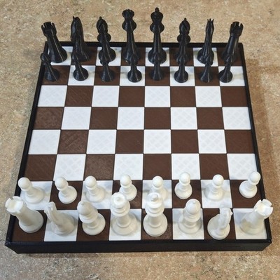 Chess Set with 3'' Kings Storage Box & Board