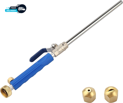 #ad High Pressure Power Washer Attachment Wand Hydro Jet Water Hose Nozzle Watering $27.11