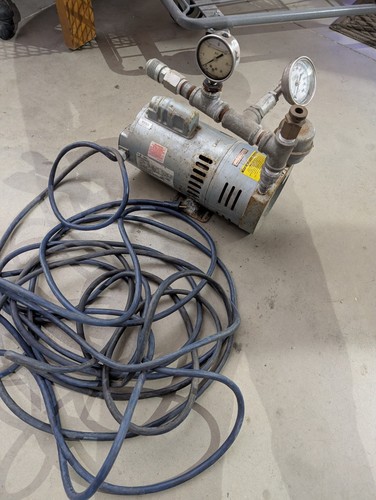 Gast Rotary Vane Pump - Model 0823-P155-G608X / G608EX - Used - Tested & Working