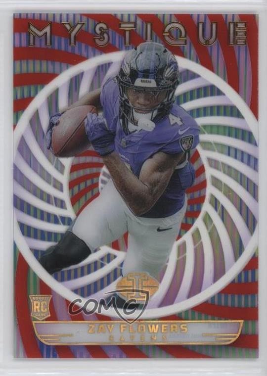 2023 Panini Illusions Mystique Red 65/199 Zay Flowers #42 Rookie RC 4f5