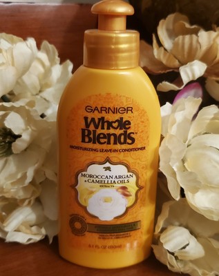Garnier Whole Blends MOROCCAN ARGAN & CAMELLIA OILS Leave In Conditioner 5.1oz