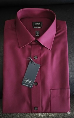 Arrow Men's Shirt, Regular Fit, Size:14-141/2-32/33- S, Wrinkle Free NWT