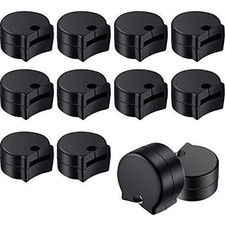12 Pack Rubber Clarinet Thumb Rest Cushion Protector Musical black