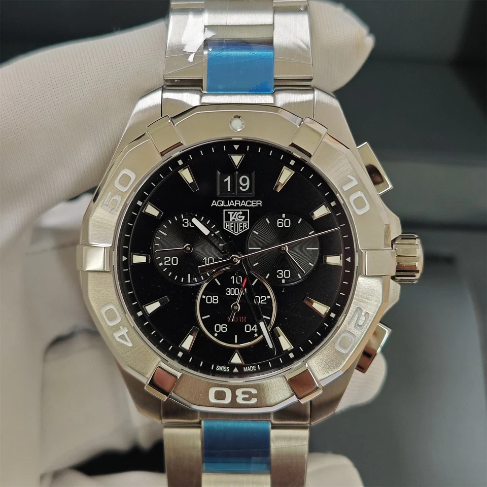 TAG Heuer Aquaracer 300M Black Dial Chronograph 43mm Men's Watch CAY1110.BA0927 - image 4 of 4