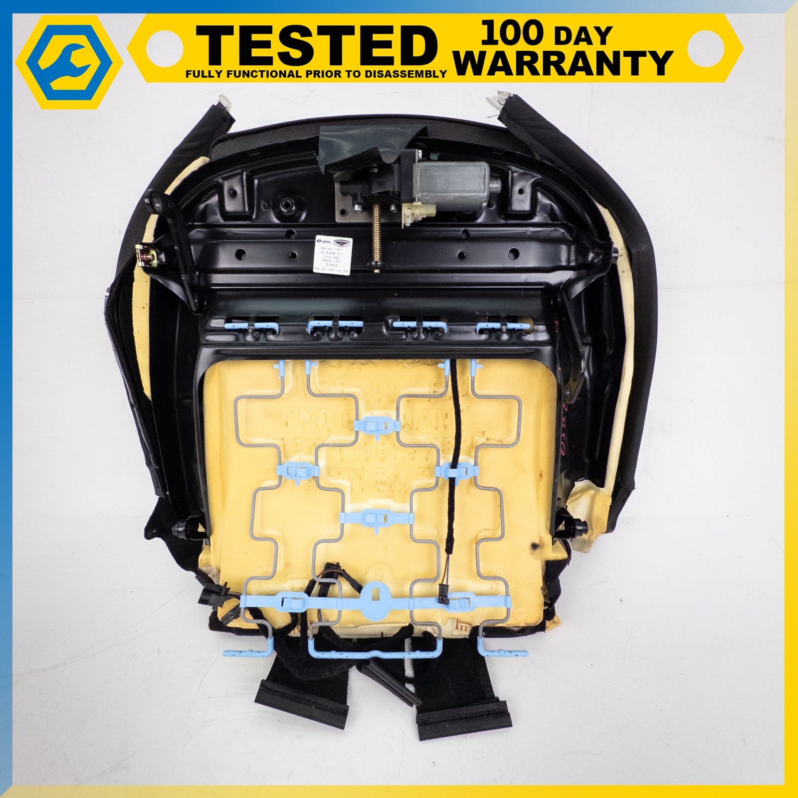 03-13 BENTLEY CONTINENTAL GT FRONT LEFT SIDE LOWER BOTTOM SEAT CUSHION BLACK OEM