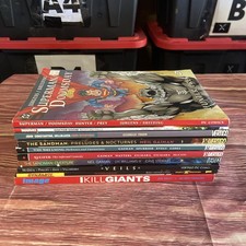 Lote de 10 TPB - Vertigo Sandman Hellblazwr Doom Superman Masquerade I Kill Giants