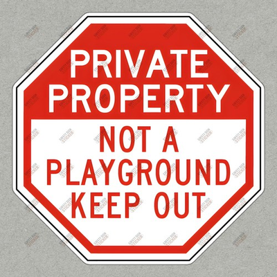 #ad #ad Private Property Safety Sign Not a Playground Keep Out OSHA Compliant #237140 $7.95
