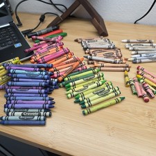 116 Vintage Mix Lot Crayola Crayons Retired/Unique Color List In Description