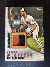Jordan Westburg 2025 Topps Major League Material Patch Orange /25 Orioles